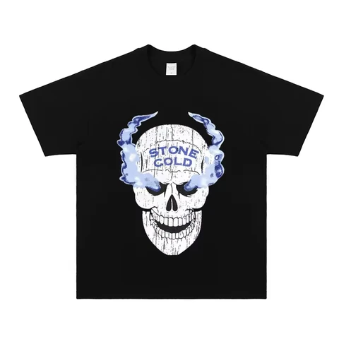 Stone Cold Steve Austin WWE Винтажная Хлопковая Футболка С Короткими Рукавами