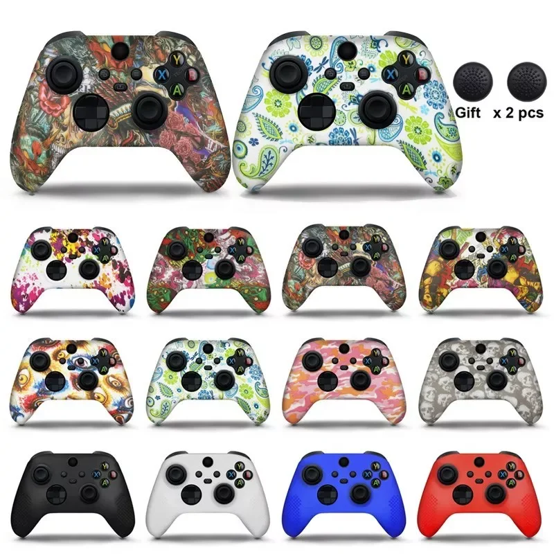 

Soft Silicone Case For Xbox Series X/S Controller Protective Skin Gamepad Rubber Skin Thumb Grips Cap Joystick Cover Shell
