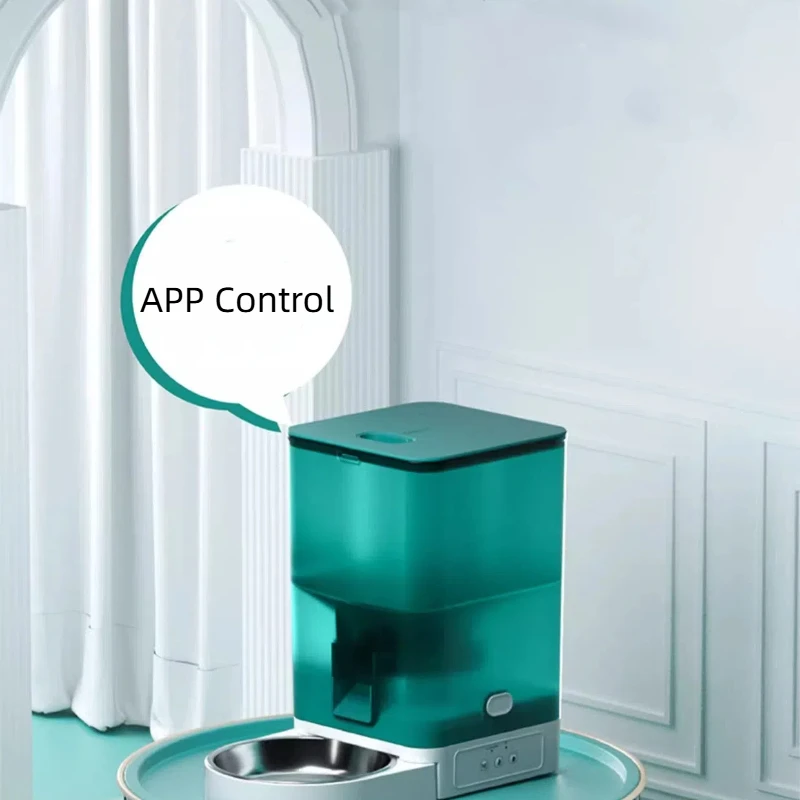 Кормушка для еды LMZOE 4 л кошек автоматический дозатор из нержавеющей стали с Wi-Fi и