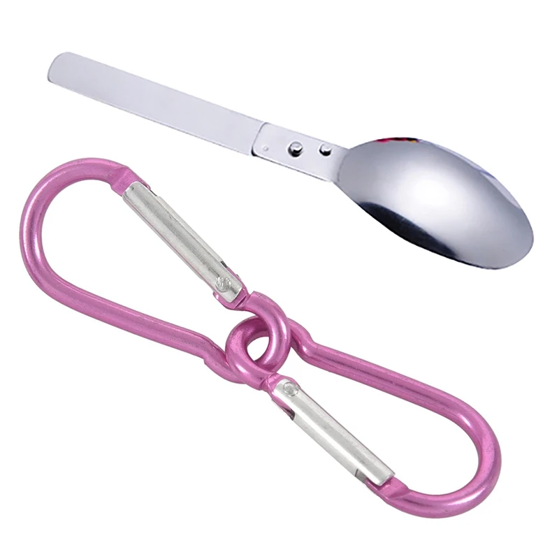 

Складная Ложка для кемпинга, складная столовая ложка, 4 шт.