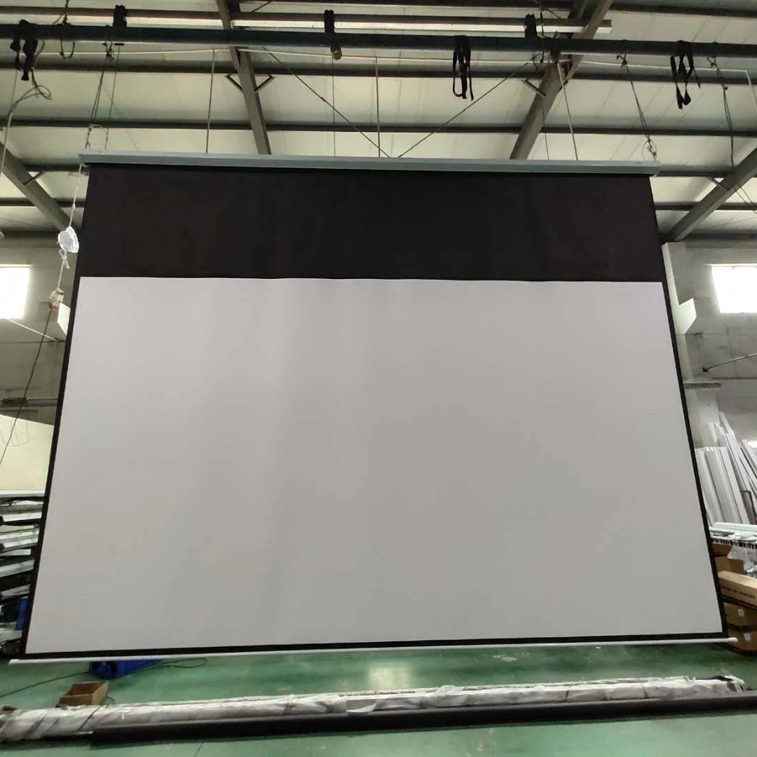 

300 inch motorized proejction screen projector screen projection