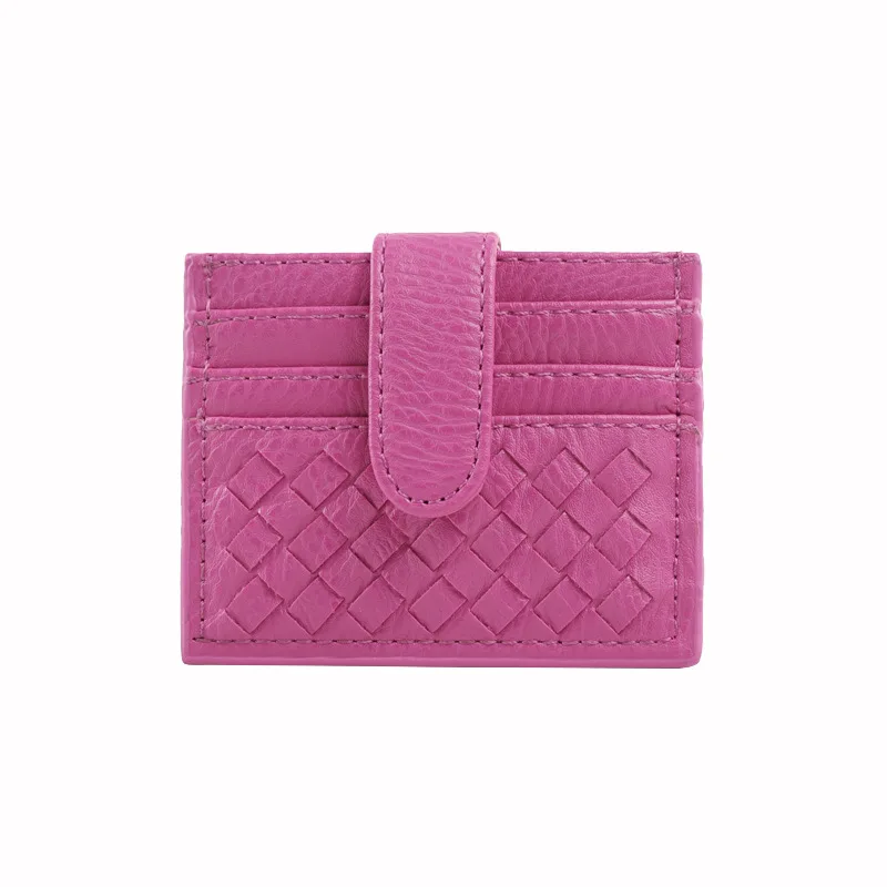 Card Case 2023 New Ladies Woven Card Case Ladies Card Holder Wallet Work Card Holder Bank Card Holder