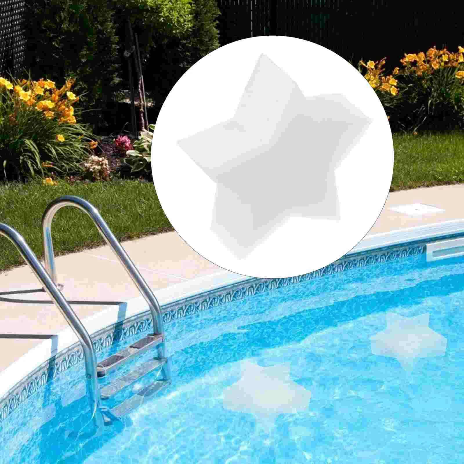 

8Pcs Sponge Tub Bathtub Star Shaped Oil Remover Sponge Filtering Sponge
