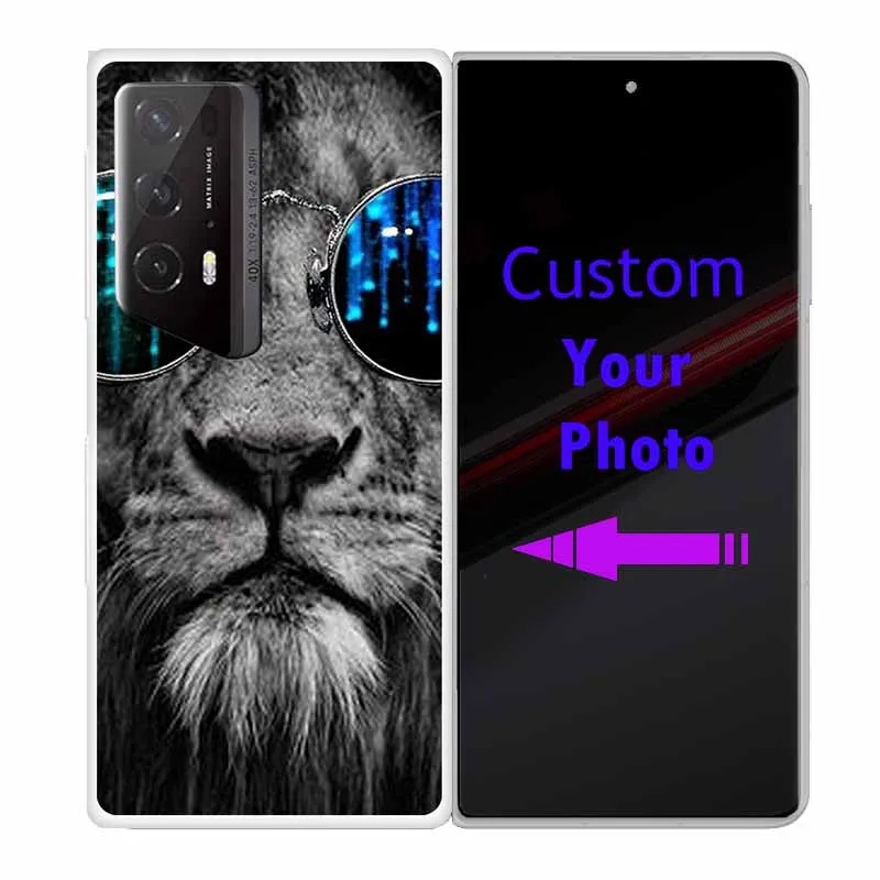 Для Honor Magic V2 RSR Porsche Чехол Жесткий пластиковый ПК Прозрачная задняя крышка для MagicV2