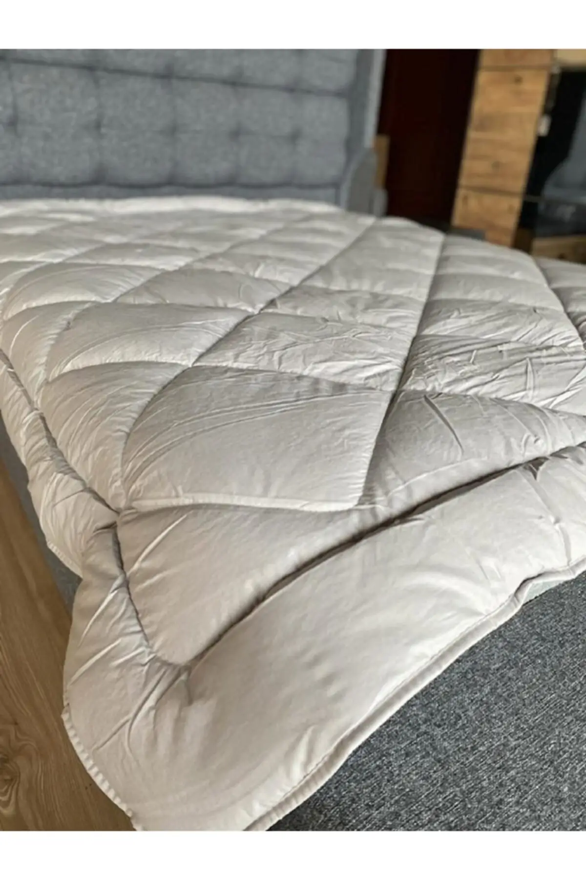 

Двухместное серое одеяло Elz из бамбукового волокна 195x215, одиночное постельное белье, текстиль для комнаты, мебель для дома