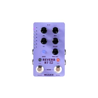 mooer r7 x2 reverb pedal 14 stereo reverb guitar effects pedal