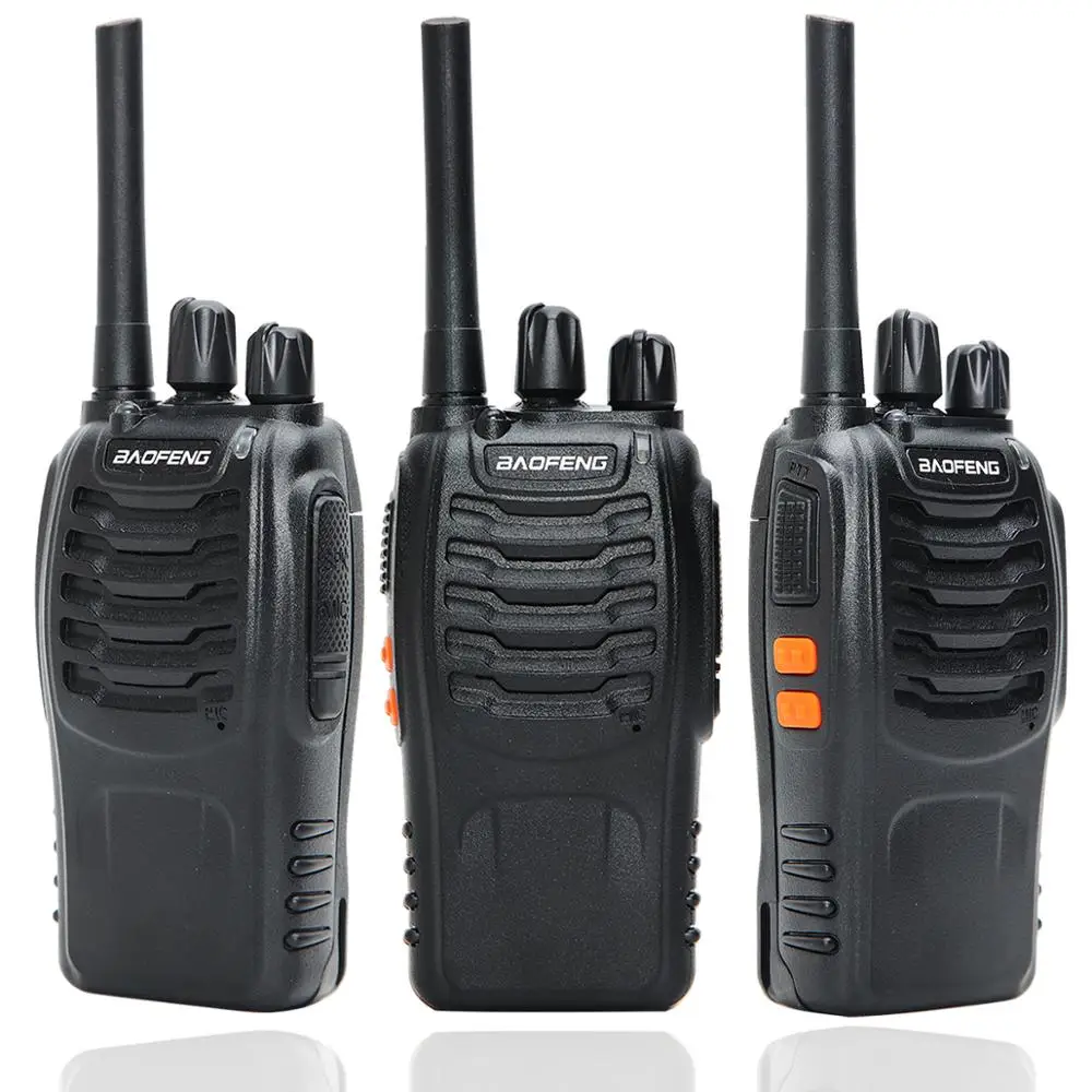 2PCS Baofeng BF-88E PMR 446 Walkie Talkie 0.5 W UHF 446 MHz 16 CH Handheld Ham Two-way Radio with USB Charger for EU User enlarge