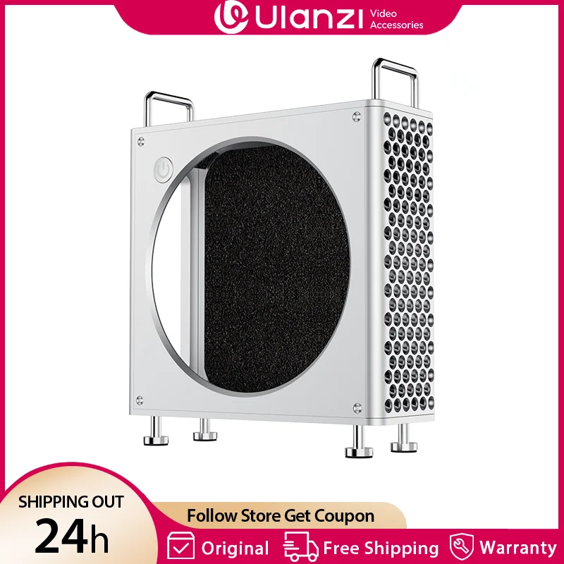 Фото Ulanzi QT01 Mac Мини-чехол из алюминиевого сплава для Mac Mini M4/M4 Pro Оптимизированное рассеивание тепла DIY MAC Мини-подставка Магнитная настройка №1