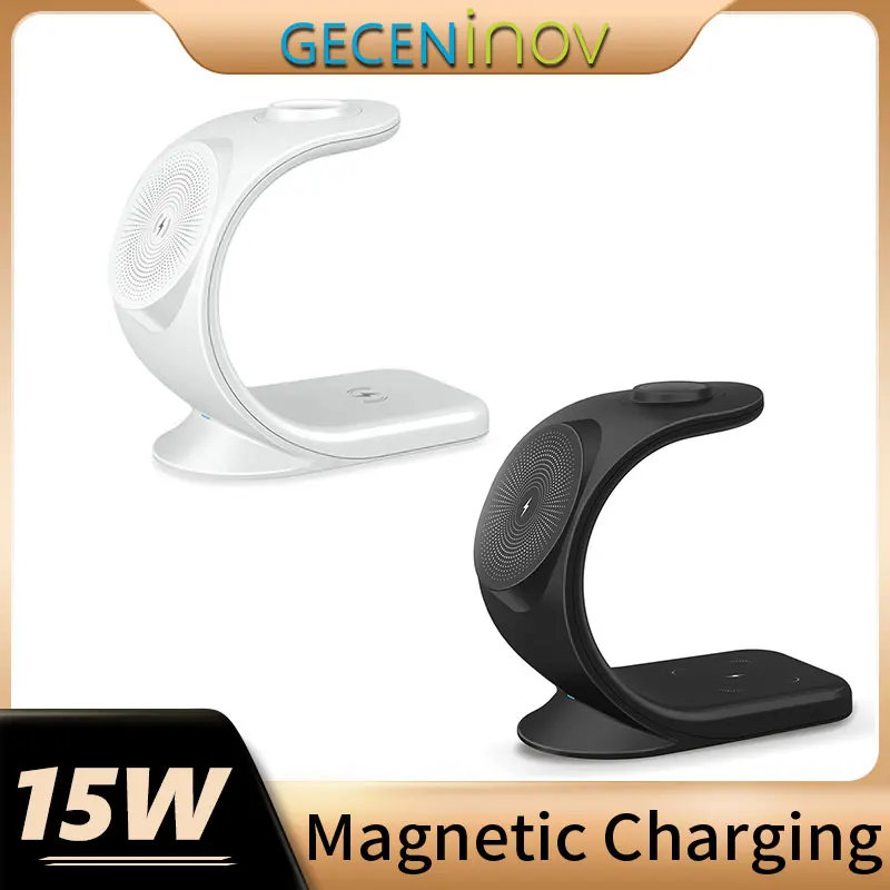 

2022 3 in 1 Magnetic Charging Stand For iPhone 12 Pro 13 11 X XR Airpods Pro 15W Qi Fast Wireless Chargers