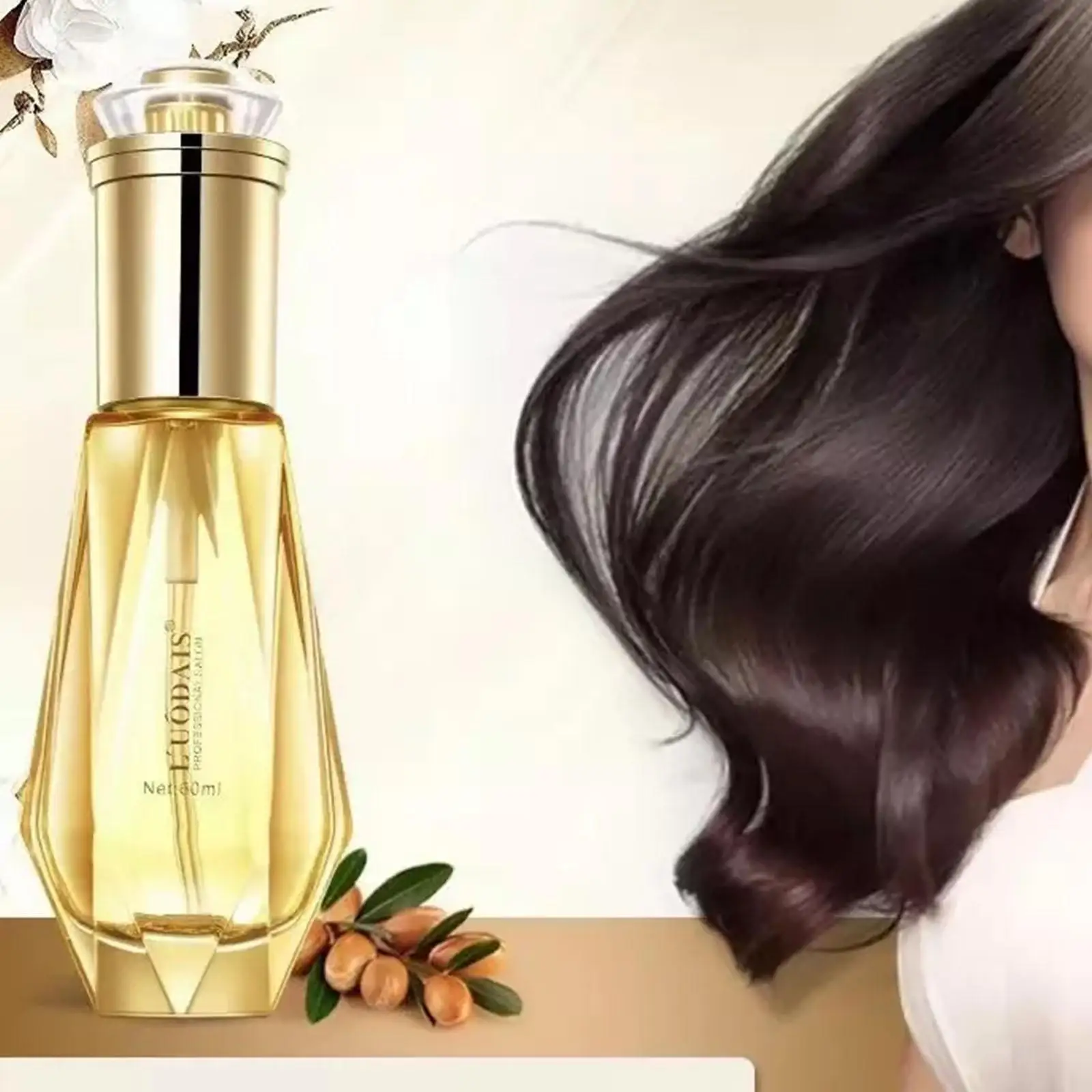 

60ml Repair Hair Care Essential Oil Repair Dry Anti-frizz Hot Moisturizing Dye Nutrition Damage Deep Cleaning