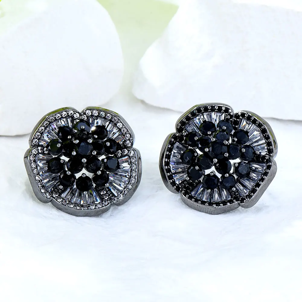 

GODKI Brilliant Fruit Grape Luxury Flower Blossom Full Mirco Paved Cubic Zirconia Naija Wedding Earring Fashion High End Jewelry