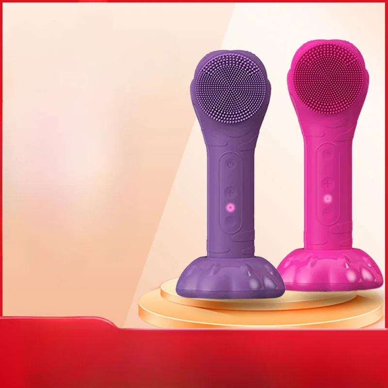 

Electric vibration massage face wash, blackhead pore cleansing, beauty device, face cleansing brush, silicone cleansing device