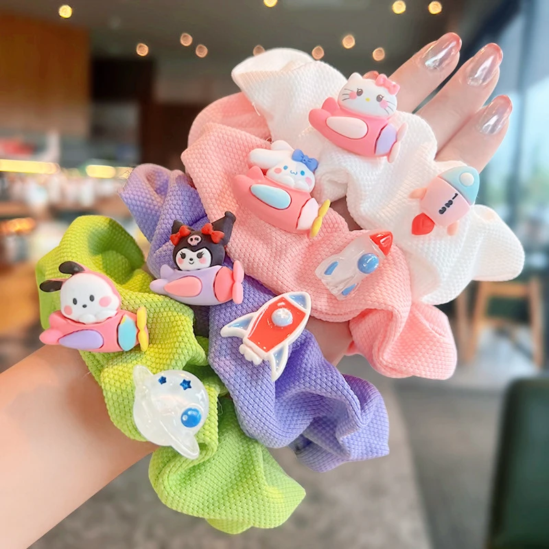 

Sanrio, Hello Kitty Cinnamoroll обруч для волос с большим Intestine, обруч для волос серии летательных аппаратов, Необычные высокоэластичные аксессуары для во...