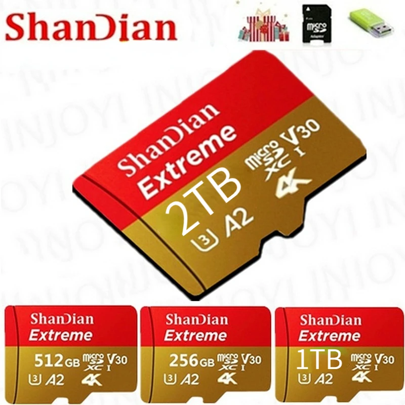 

new high speed large capacity 2TB 1TB 512GB 266GB USB drive Micro SD Micro SDHC Micro SD SDHC card 10 UHS-1 TF memory card