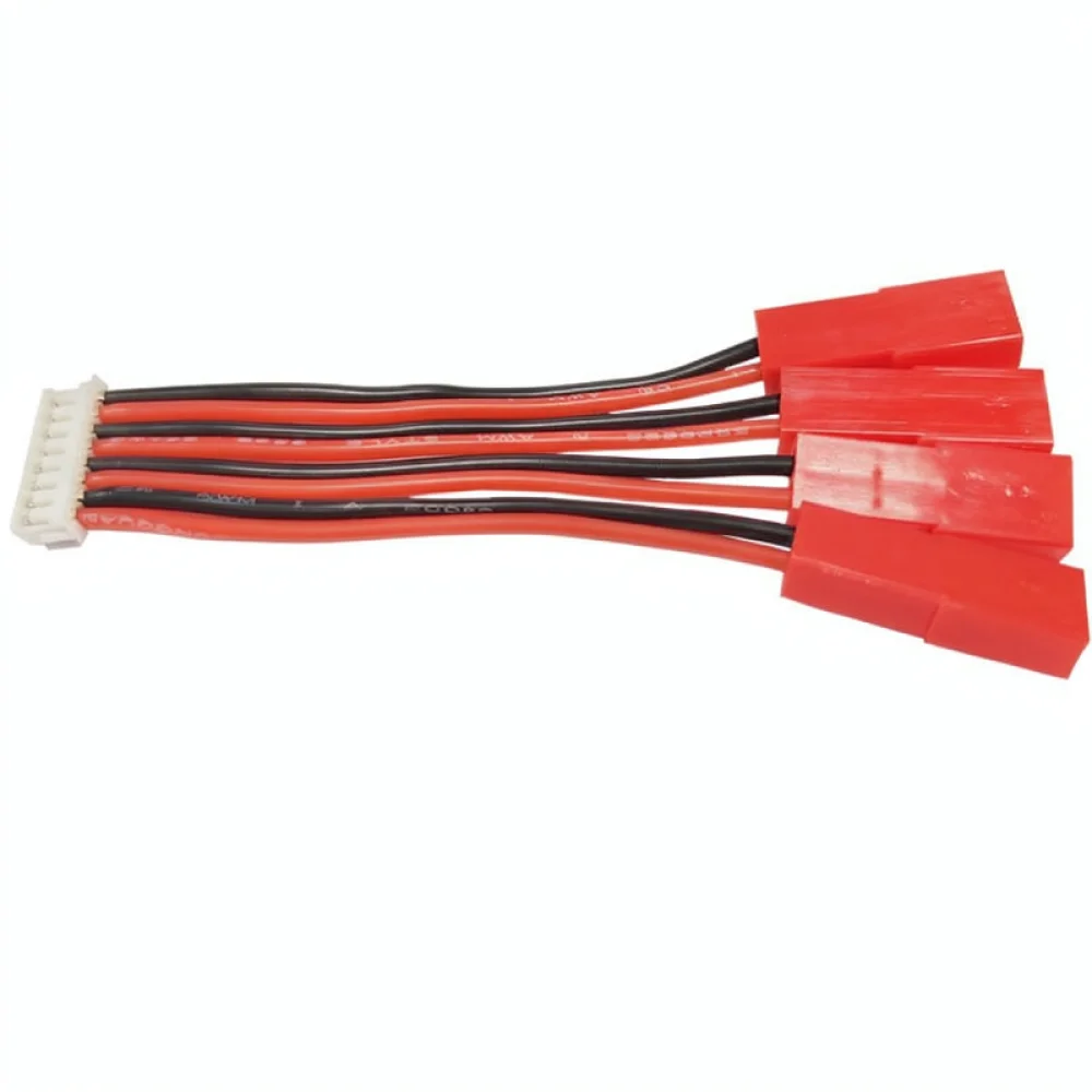 Фото Зарядное устройство AOKoda CX405 1S для LiPo аккумуляторов, USB-модуль, 4-канальная независимая зарядная станция с разъемом PH2 0 для радиоуправляемых самолетов. №2