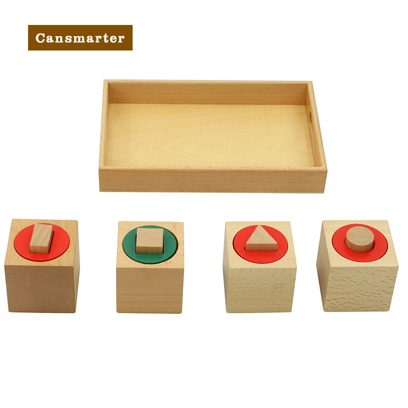 

Montessori Multiple Shape Blocks With Tray Baby Toys Puzzle Busy Board Games Learning Educational Training Sensory Kids Toys
