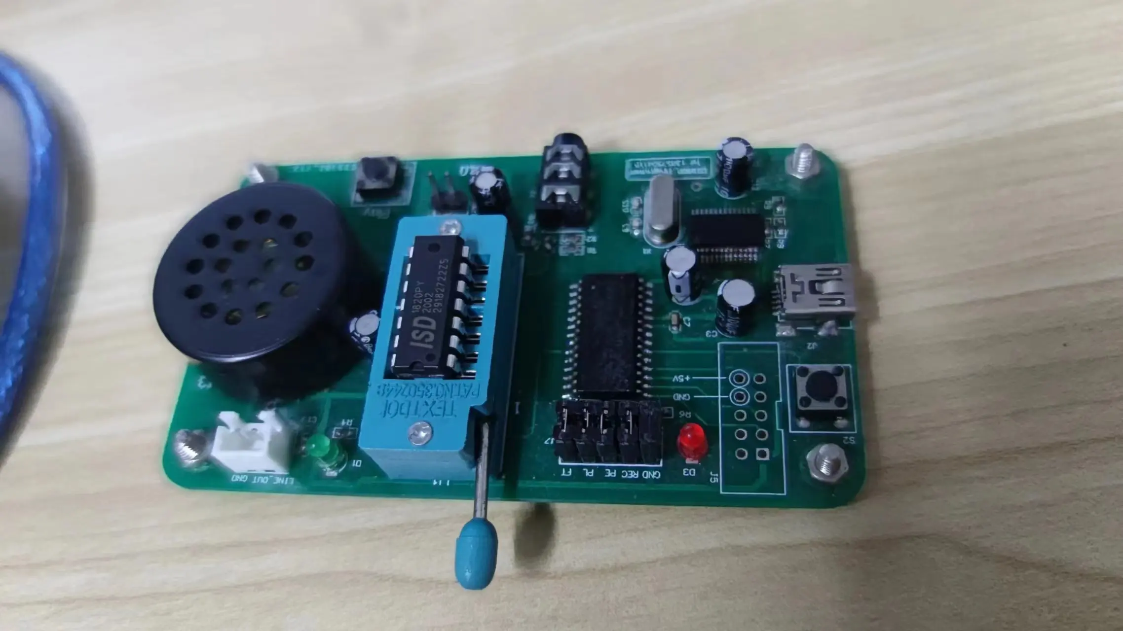 ISD1820B Chip Programmer, Burner, USB Interface, Direct Computer Recording, Batch Copy Voice