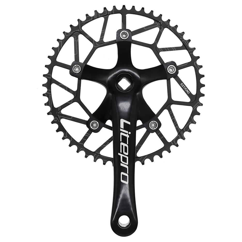 Велосипедный Кривошип Litepro квадратный для складного велосипеда 130 BCD шатуны Bmx
