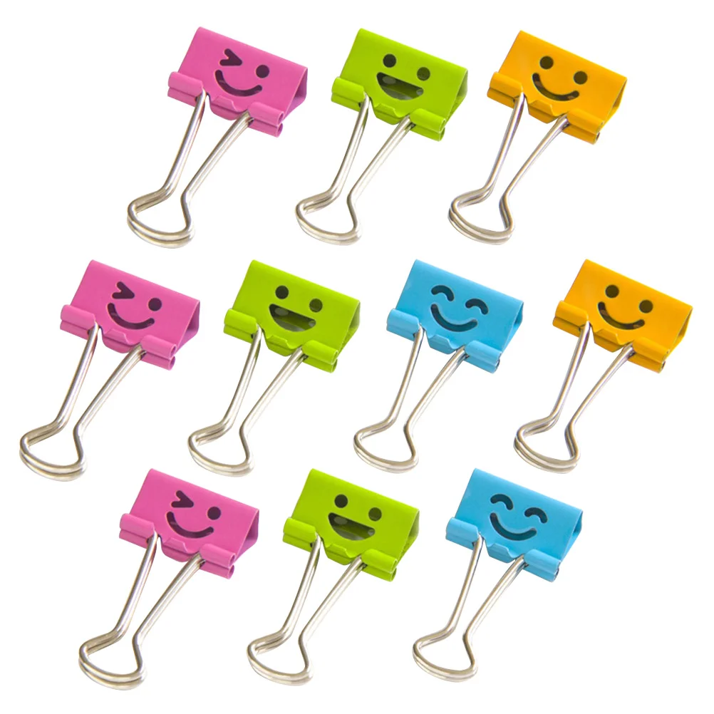 

Binder Clips Decorative Notes Letter Paper Clip Metal Binder Clips File Clip for Office Home School