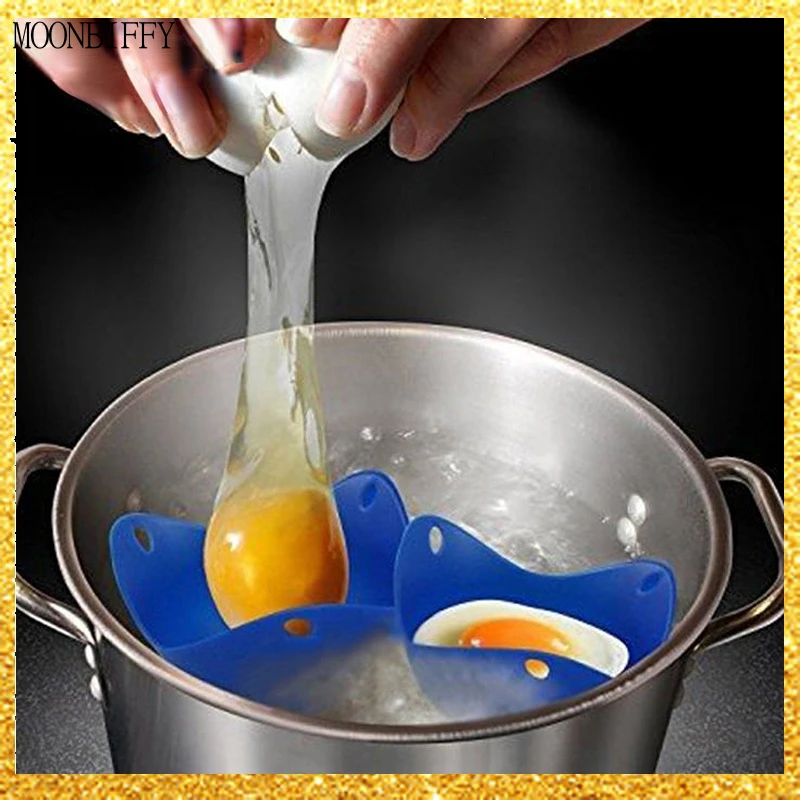 Silicone Egg Poacher Poaching Pods Egg Mold Bowl Rings Cooker Boiler Kitchen Cooking Accessories Pancake Maker Egg Boiler