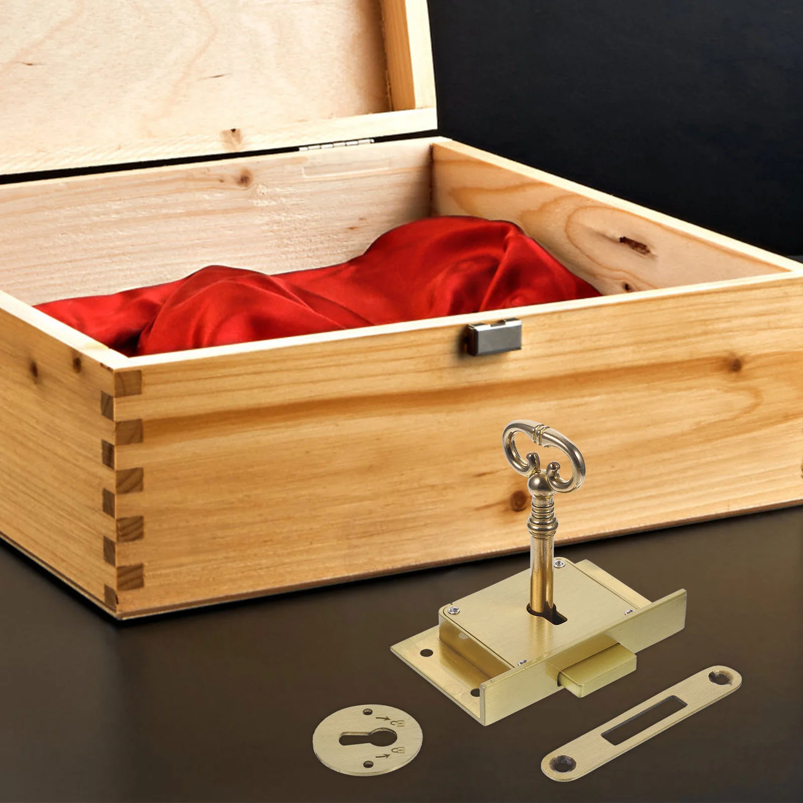 

Desk Drawer Lock Cabinet Locks Keys Door Brass Furniture Chain Heavy Duty Cam Drawers Square