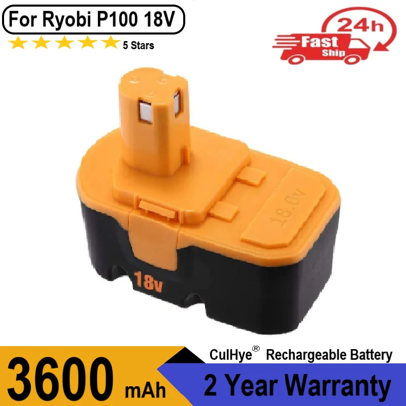 Сменный аккумулятор P100 Ni-MH 3600Ah 18 в совместимый с Ryobi P101 ABP1801 ABP1803 BPP1820 беспроводной