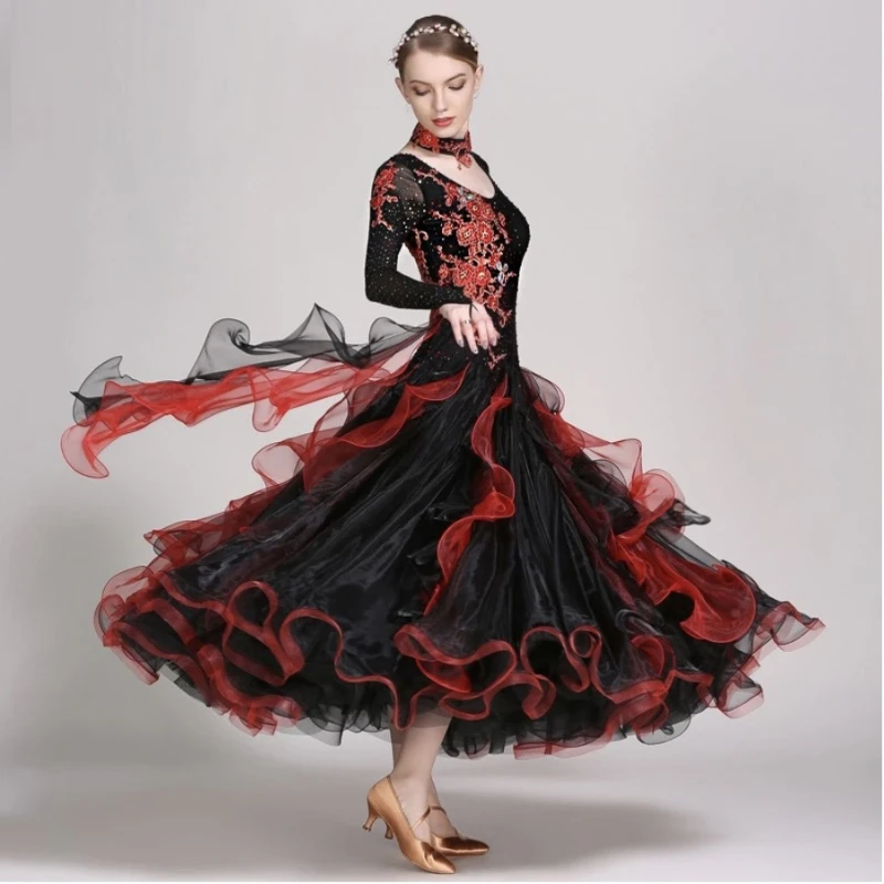 Стандартная одежда для бальных танцев платья соревнований по бальным танцам