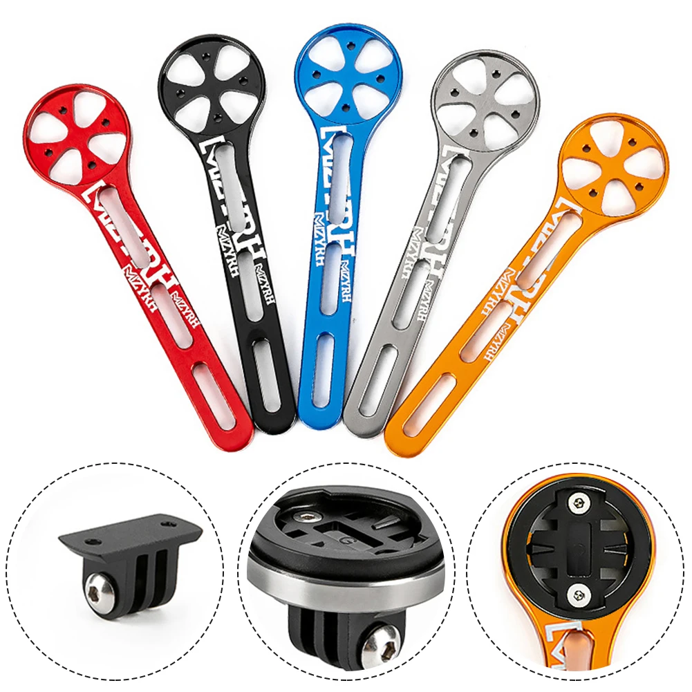 

Road Bike Computer Mount Bicycle Stopwatch Holder For Garmin Wahoo Bryton Multi-functional One-body Bending Handle Accessories