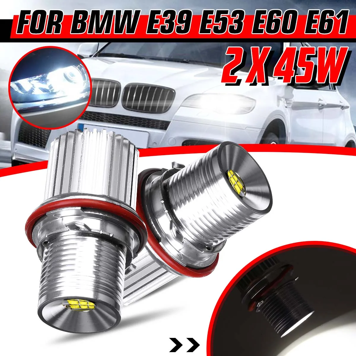 

2 шт., лампы для BMW E39 E60 E63 E65 E53 E83 E87 X3