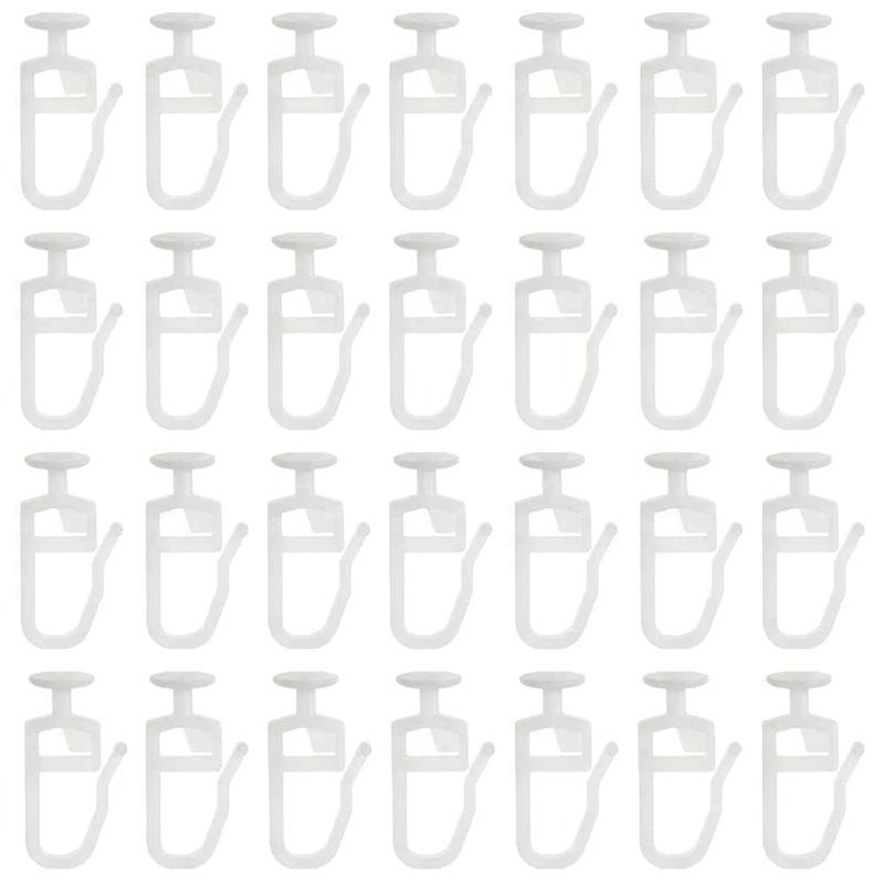 

400 Pack Curtain Gliders With 8.3 MM Head Folding Glider Curtain Rail Track Glider Hooks For Curtain Rails Track Type