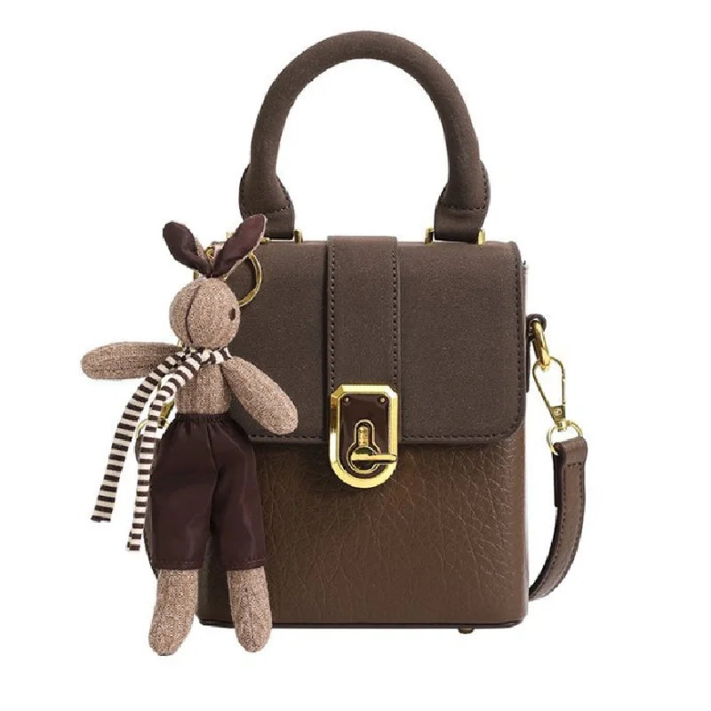 Модная трендовая винтажная маленькая квадратная сумка большой вместимости