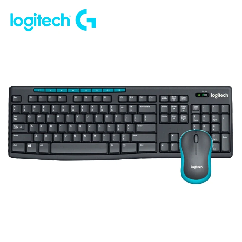 Клавиатура и мышь Logitech MK270/MK275 беспроводные, игровой настольный компьютер для дома и офиса