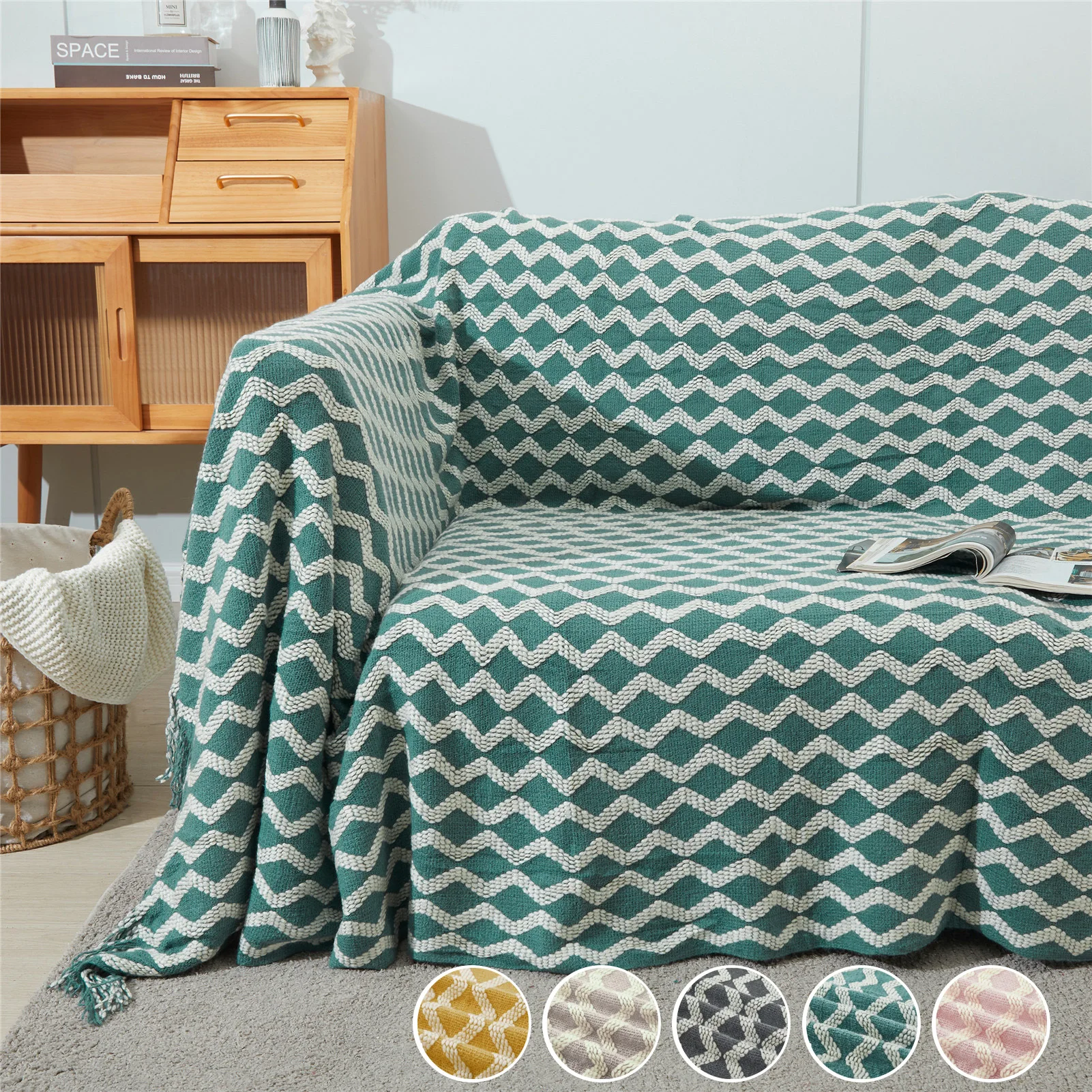 

Скандинавское вязаное одеяло однотонное одеяло для дивана с кисточками, дорожный светильник, Роскошное Одеяло для кровати, домашний декор ...