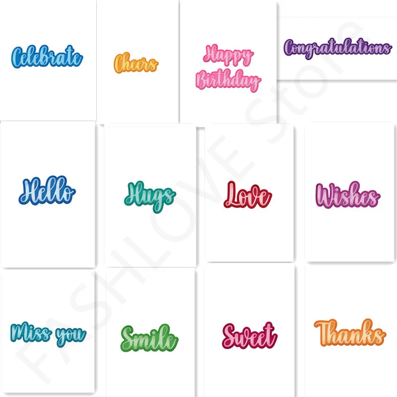 

Metal Cutting Dies Stencils Scrapbook DIY 2022 New Edition Sweet Crafts Engraving Stencils Craft Supplies Wishes