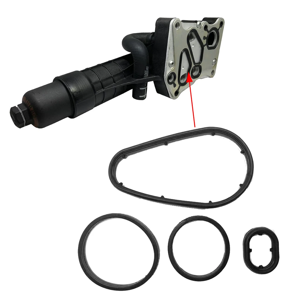 

1set Oil Cooler Module Seal Kit For Mercedes M271 Engines 2711801010 For W204 C180 C200 W212 E200 C207 E250 07- 15 For W212 E20