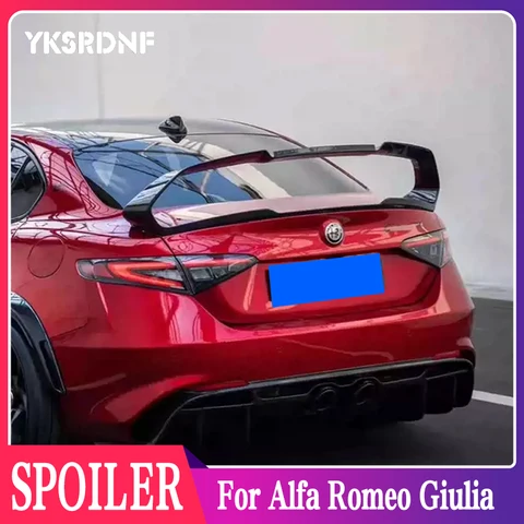 Автомобильный задний спойлер из углеродного волокна/FRP, губа для багажника Alfa Romeo Giulia, спойлер для седана, задний спойлер для багажника в стиле GTA