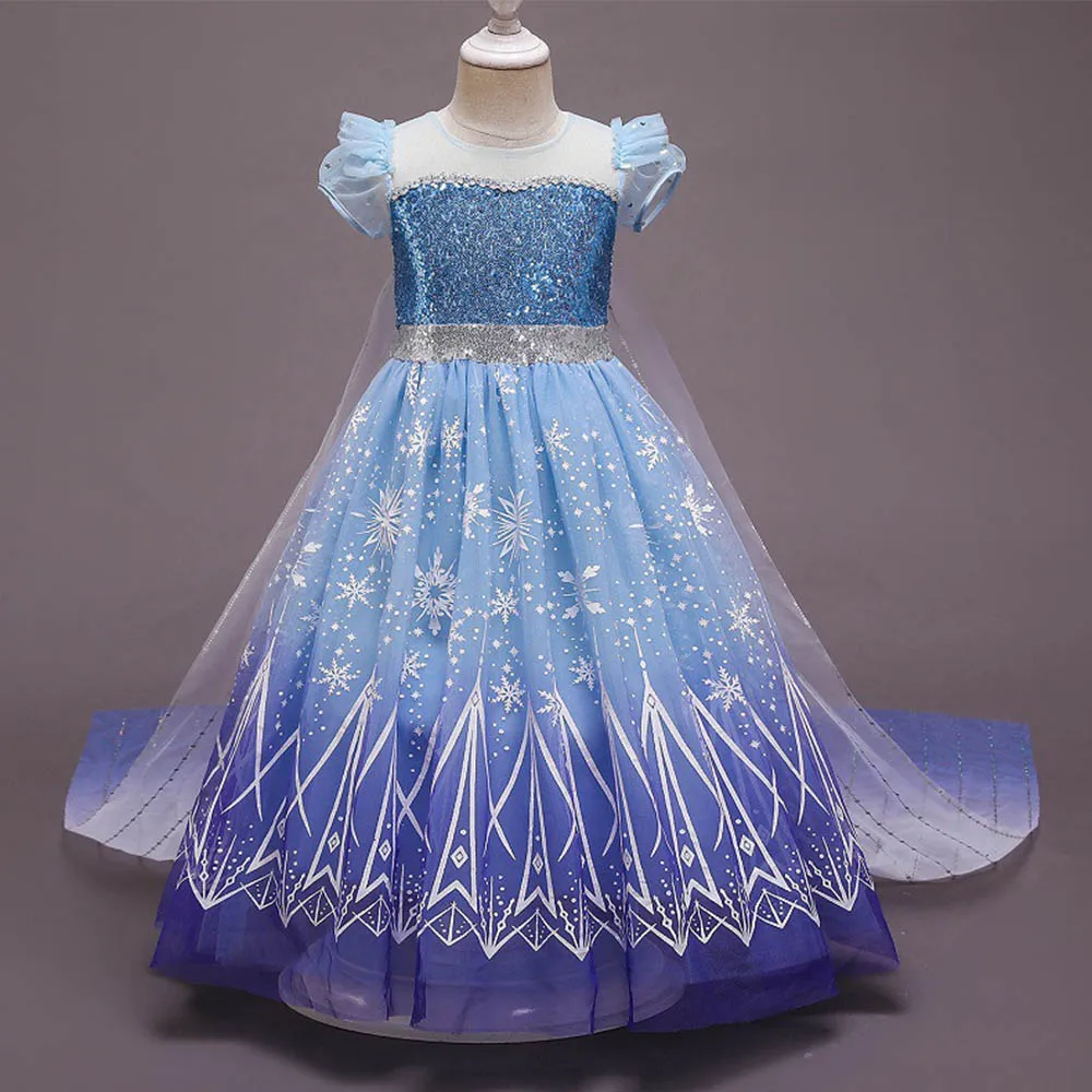 

Girl Outfits Mesh Patchwork Princess Dress Girls Print Star Sequins Cute Ball Gown Kids Sleeveless Party Suits Children Clothes