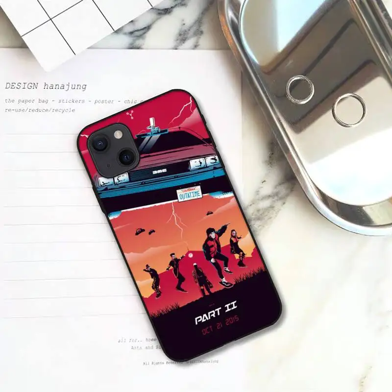 Чехол для телефона RUICHI the-Future-DeLorean-Time iPhone 11 12 Mini 13 Pro XS Max X 8 7 6s Plus 5 SE XR | Мобильные