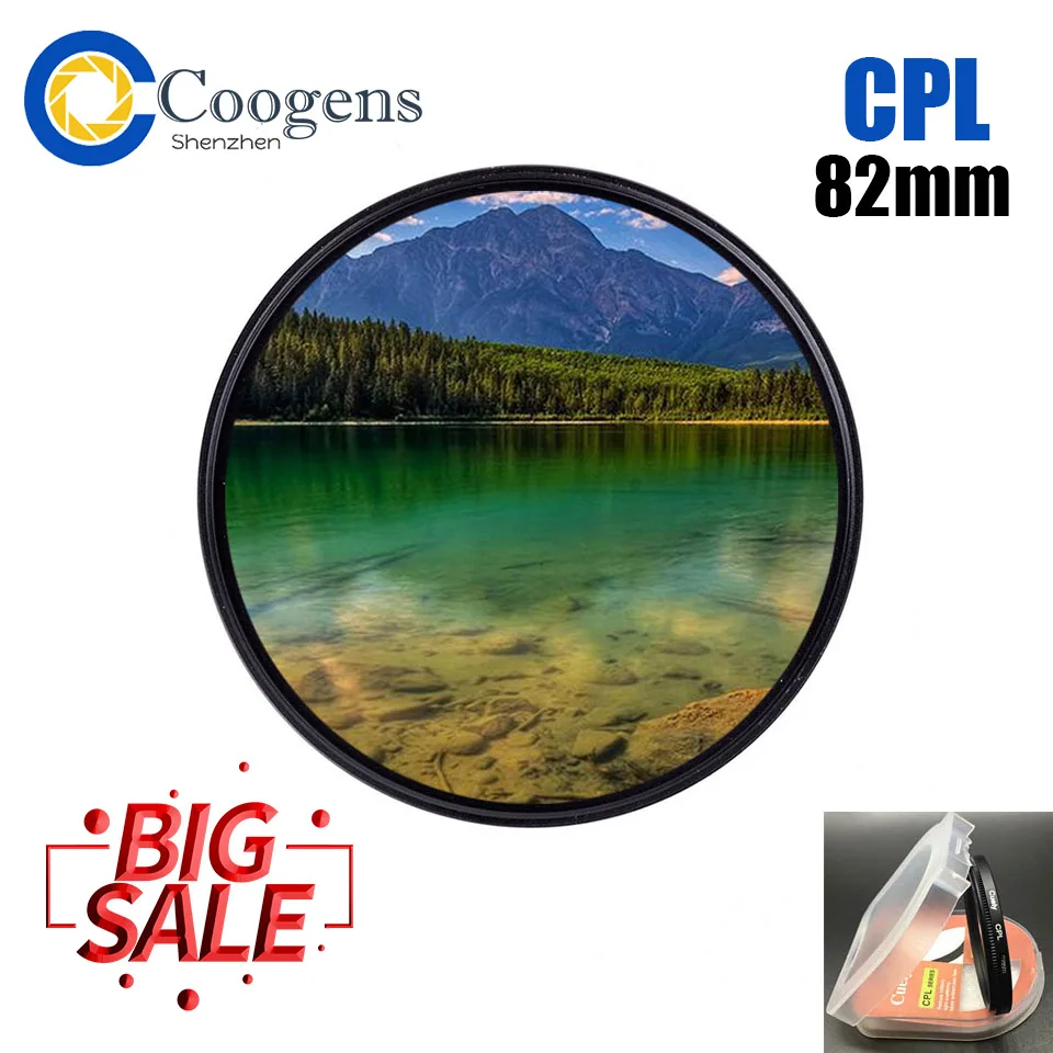 

82 82mm Waterproof Circular Polarizer CPL Camera Lens Filter for Sony Pentax Olympus Fujifilm Nikon Canon EOS DSLR Camera