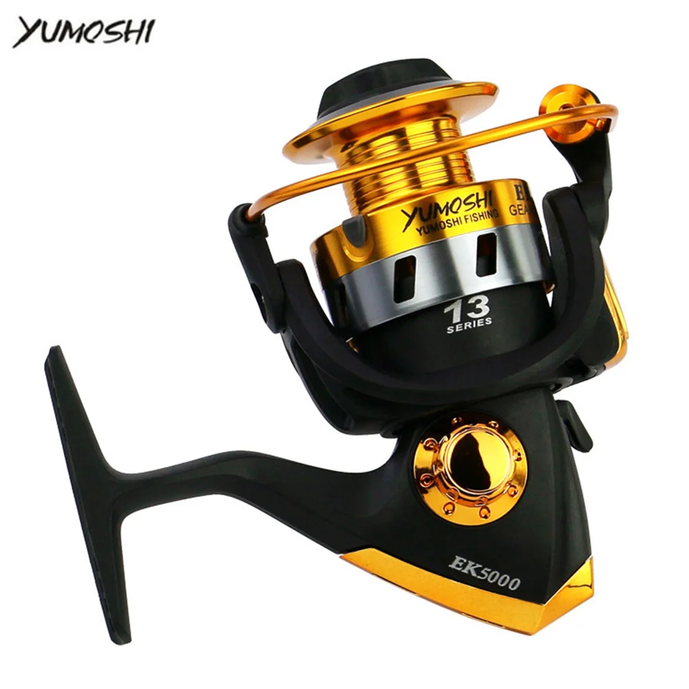 

New Metal Fishing Reel EK1000-7000 Series Spinning Reel 13BB Reel Fishing 5.1:1 High Speed Metal Spool Coil Fishing Reel Tackle