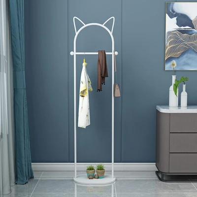 

Floor Bedroom Coat Rack Modern Bag Hanger Vertical Storage Rack