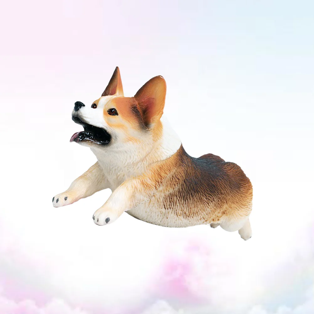 1 шт. имитация фигурки собаки корги украшение для домашнего животного