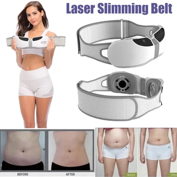 LASTEK Laser Slimming Belt RF Ultrasonic Cavitation Body Shaping Machine Red Light Fitness Fat Burning Weight Loss Massager