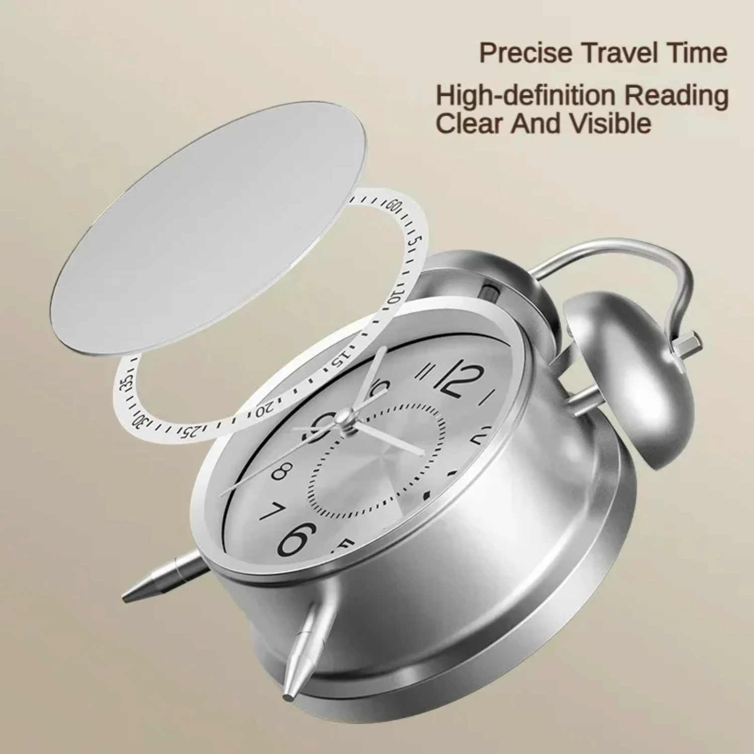 Металлический каркас с 3D циферблатом 4 5-дюймовый двойной колокольчик громкий