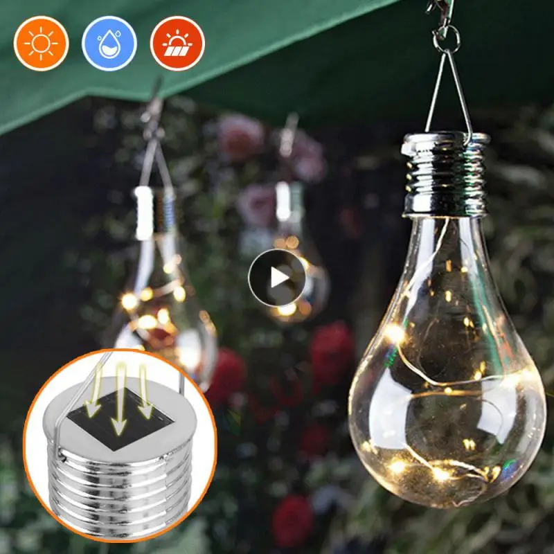

Waterproof Outdoor Solar Decorative Color Light Bulb Solar Charging Environmental Protection Decorative Chandelier Durability