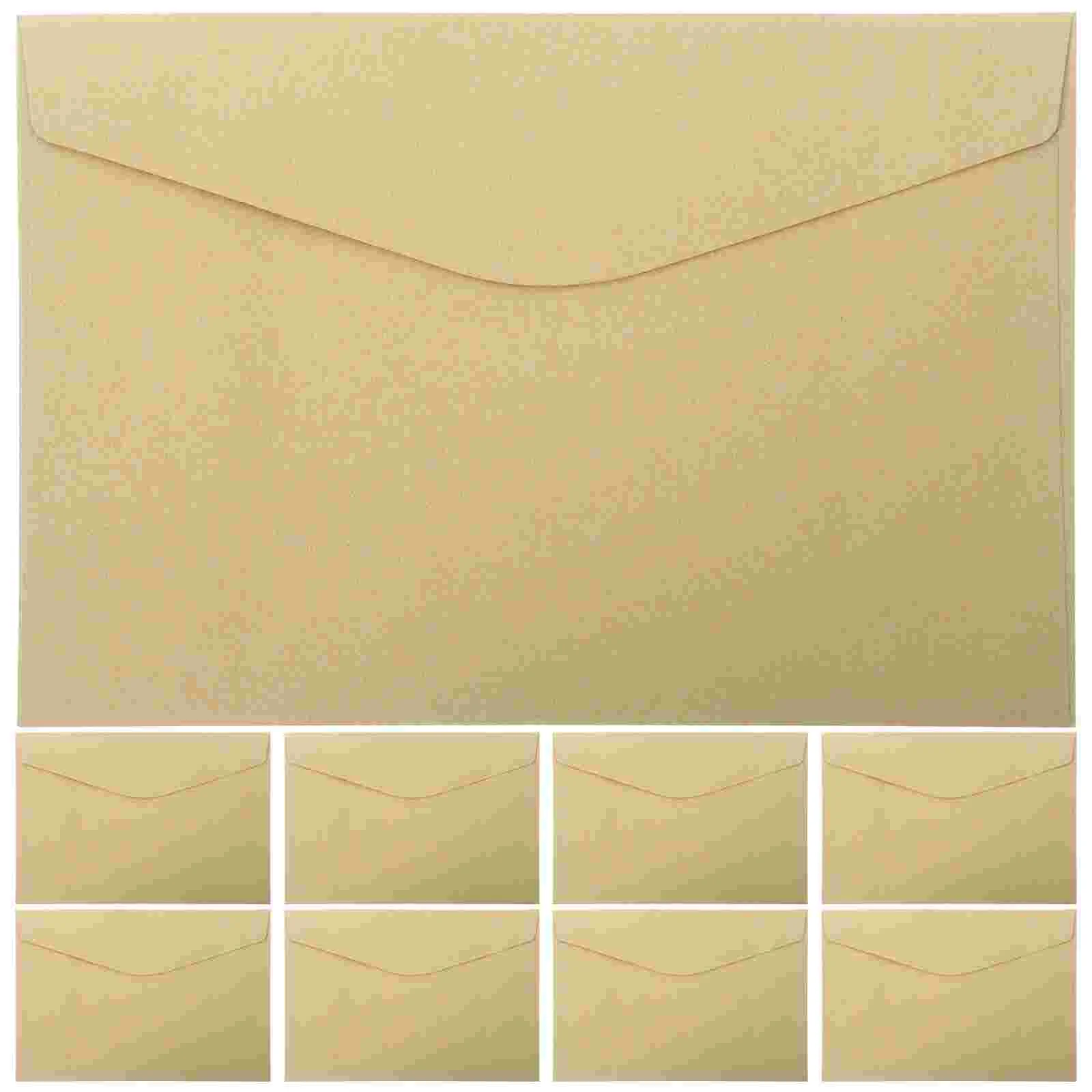 

50Pcs Wedding Letter Envelopes Party Blank Envelopes Portable Envelopes for Invitation