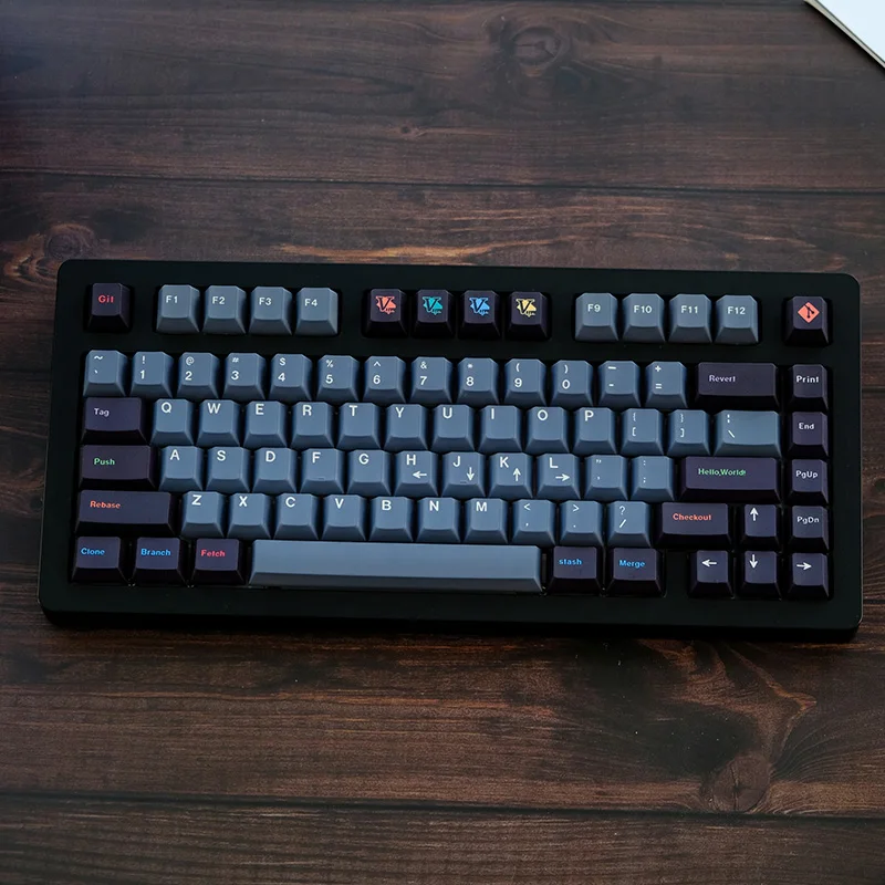 

129 Keys Programmer Cherry Profile PBT Keycaps DYE-SUB Custom Keycap For Gateron Kailh Cherry MX Switch Mechanical Keyboard