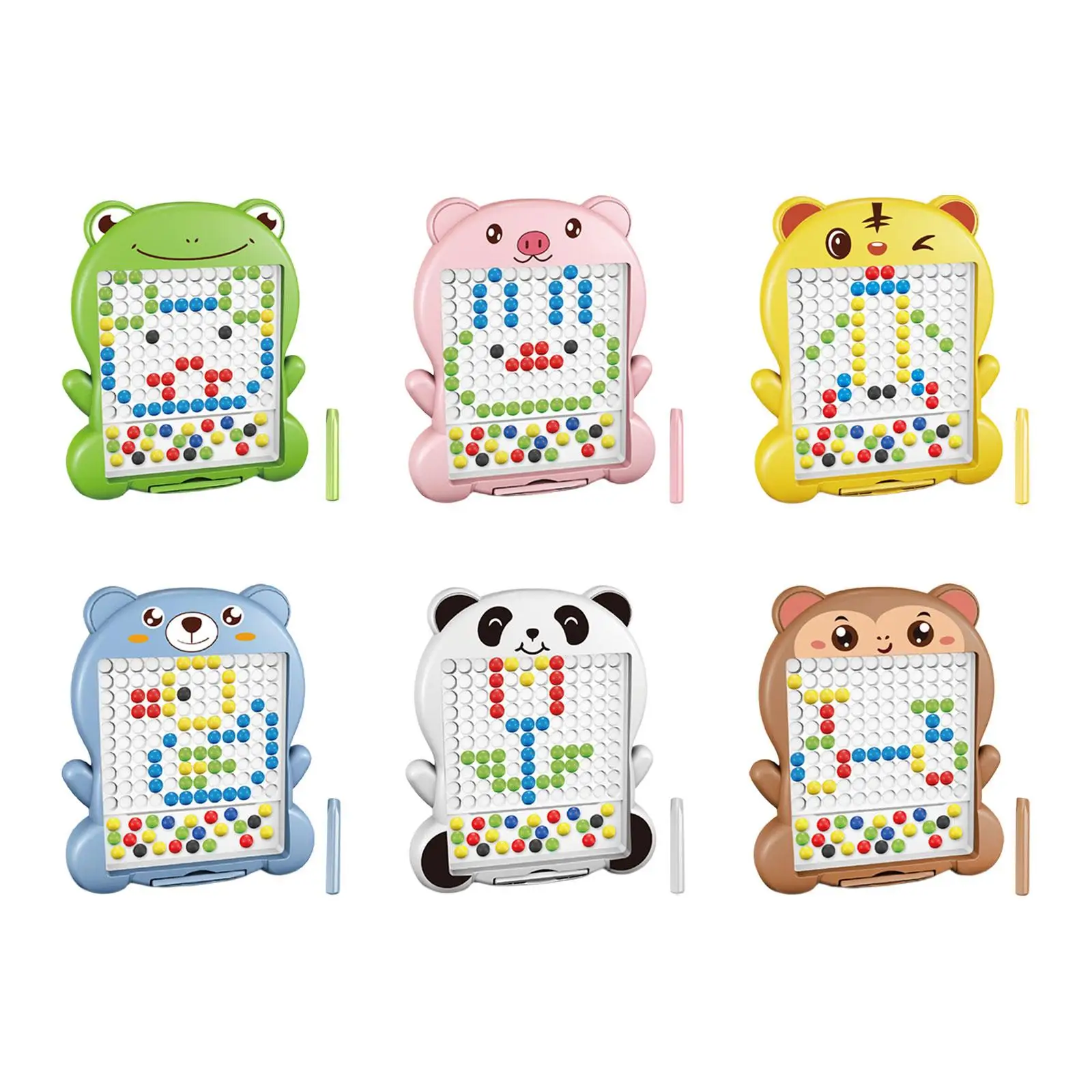 

Drawing Board Montessori Toys Portable Color Recognition Dot Toy Doodle Board for Boys Girls Children Preschool Holiday Gift