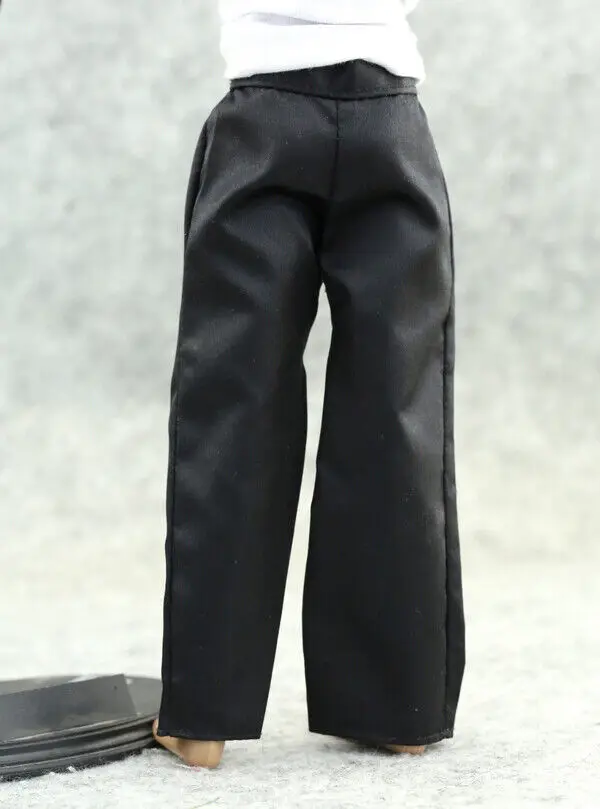 

E4-04 1/6 Scale Black Men's Clothing Pants Model for 12" HT Figure Doll Toys