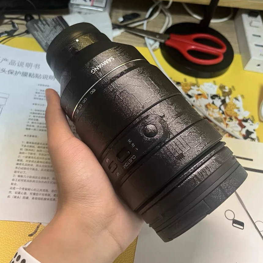 Наклейка на кожу для объектива камеры Samyang AF 35-150 мм F2-2.8 FE